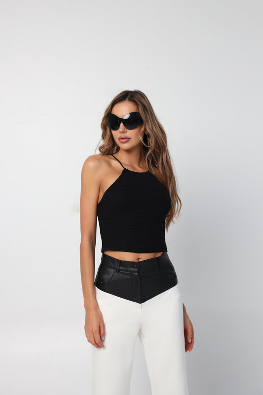 Knitted top Bella black